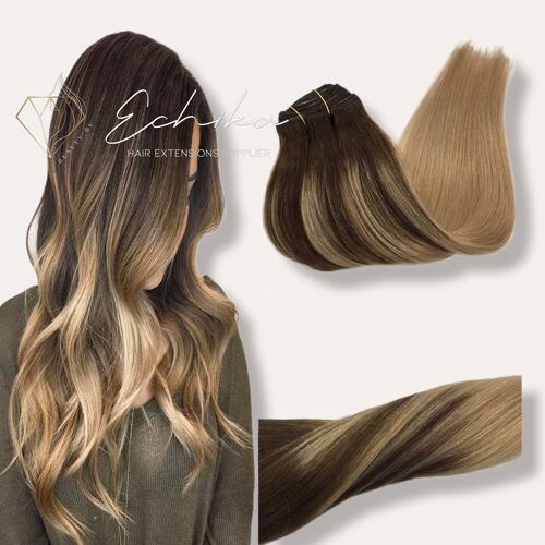 Clip In Extensions Caramel Balyage