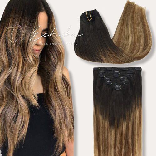 Clip In Extensions Bright Tiger Eye Balyage
