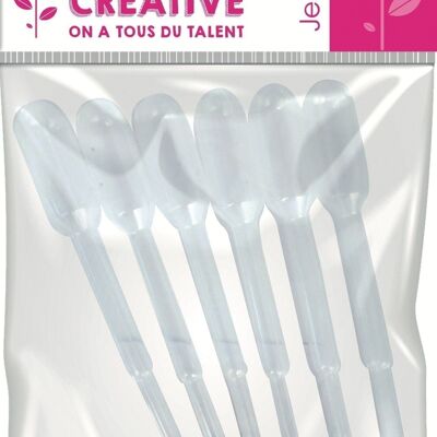 SET OF 6 PIPETTES 8.5CM - 0.5ML