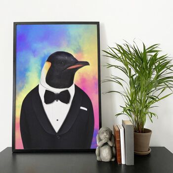 Pingouin dans l'impression de vêtements : Arc-en-ciel (Animalyser) 6