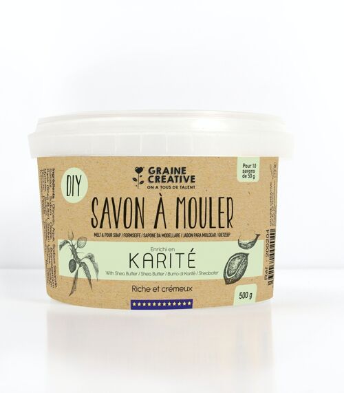 POT 500 G BASE SAVON KARITE DIY