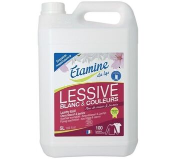 LESSIVE LIQUIDE FLEUR DE CERISIER-JASMIN 5L