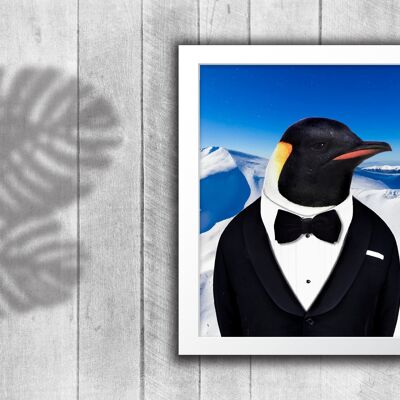 Pingouin en imprimé vestimentaire : Glacier (Animalyser)