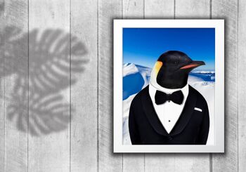 Pingouin en imprimé vestimentaire : Glacier (Animalyser) 1