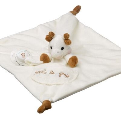 Comforter with pacifier clip Sophie la Girafe