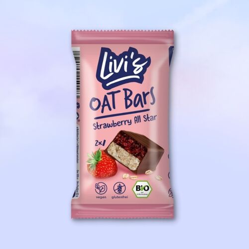 Livi's Oat Bars Strawberry All Star BIO