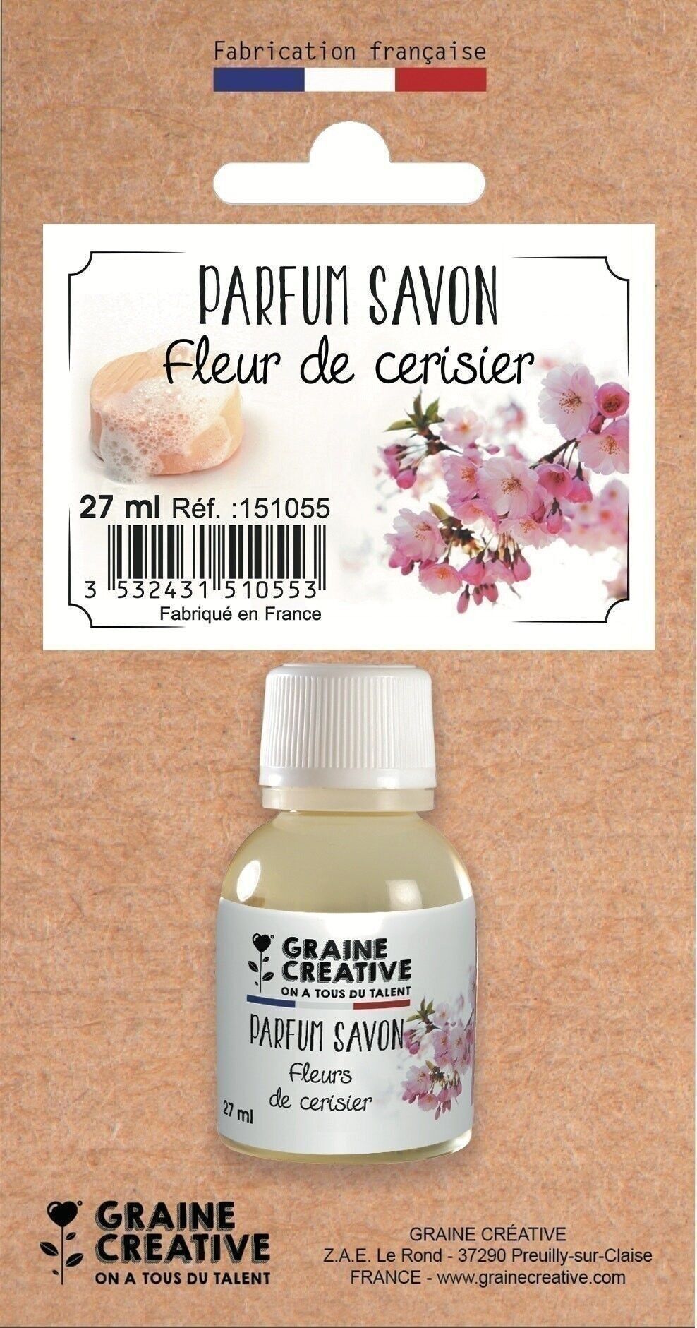 PROFUMO PER LA PELLE SAPONE AI FIORI DI CILIEGIO 27 ML