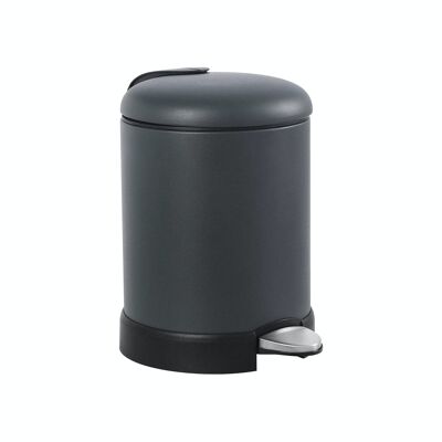 Garbage can with gray plastic liner