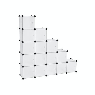 Rekkensysteem met 16 kubussen 153 x 133 x 31 cm (B x H x D)