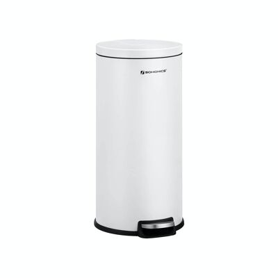 Pedal Bin with Lid White