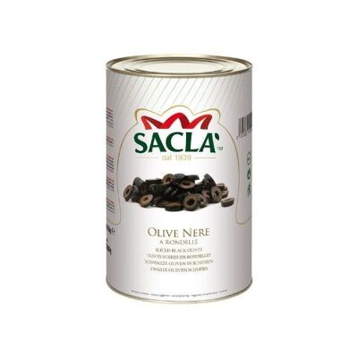 BLACK OLIVES IN NATURAL SLICES 4.1kg