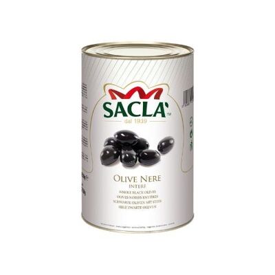 OLIVES NOIRES ENTIÈRES AU NATUREL 4,25kg