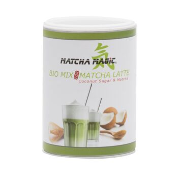 Mélange Matcha Latte Bio avec Sucre de Fleur de Coco (200g) 1