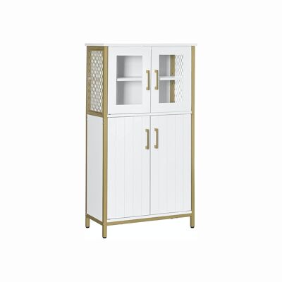 Storage cabinet with steel frame