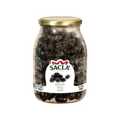 ACEITUNAS NEGRAS ENTERAS SECAS 640gr