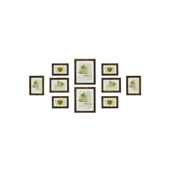 Lot de 10 cadres photo marron vintage 2