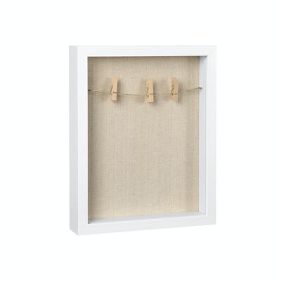 Photo frame with white cord