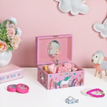 Boîte à bijoux pour enfant rose 3