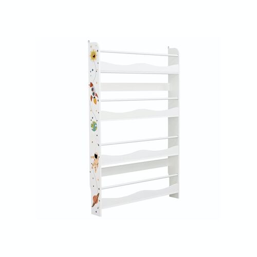 4-Tier Boekenkast Wit