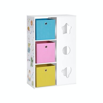 Étagère pour chambre d'enfant avec boîtes de rangement 1