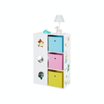 Étagère pour chambre d'enfant avec boîtes de rangement 3