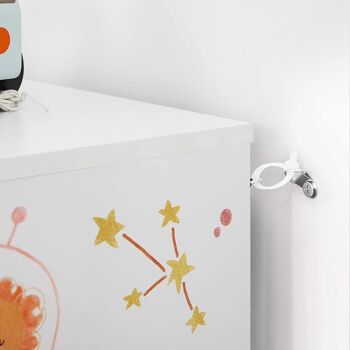 Étagère pour chambre d'enfant avec boîtes de rangement 7