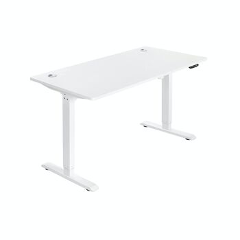 Bureau réglable en hauteur Blanc 1