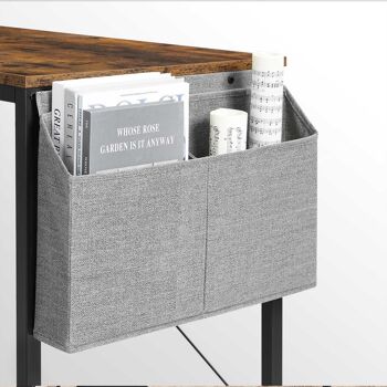 Bureau avec étagère et poche latérale 7