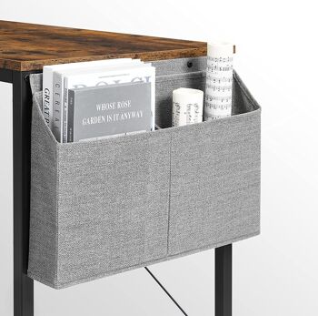 Bureau d'ordinateur avec étagère et poche latérale 6