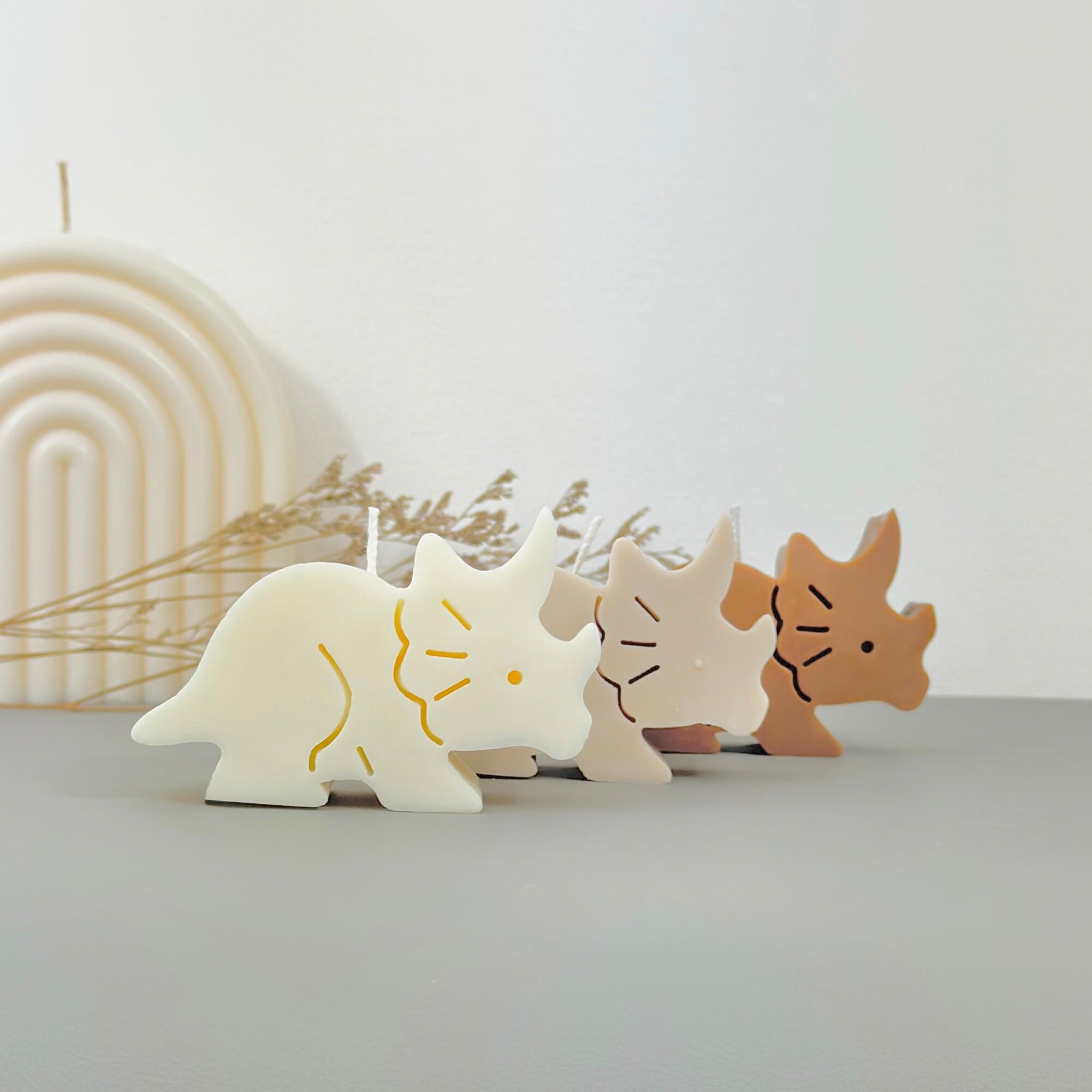 Candele di dinosauro Cretaceo Triceratopo Candela Giurassico Dino