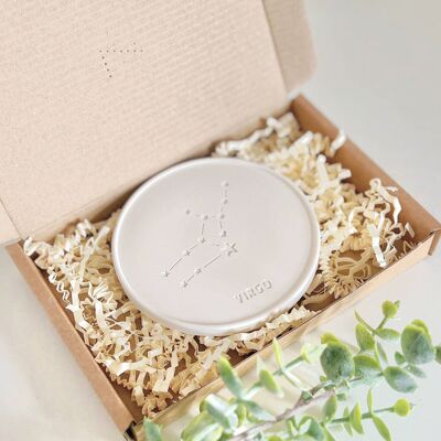 Juego de 4 posavasos con el signo del zodiaco Posavasos con el signo de la estrella Jesmonite