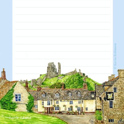 Dorset, bloc de notas del castillo de Corfe
