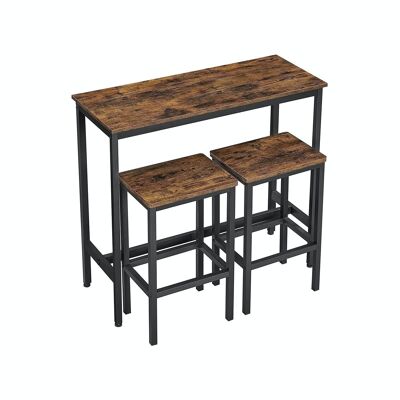 Industrial style bar table set