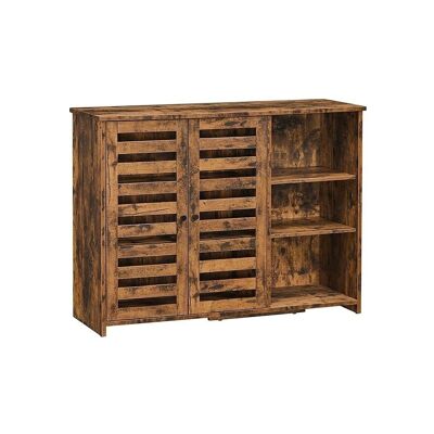 Sideboard adjustable shelf vintage brown