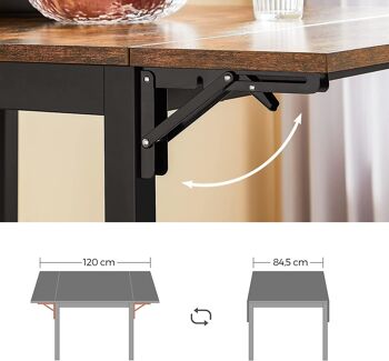 Table de cuisine de style industriel pour 4 personnes 6