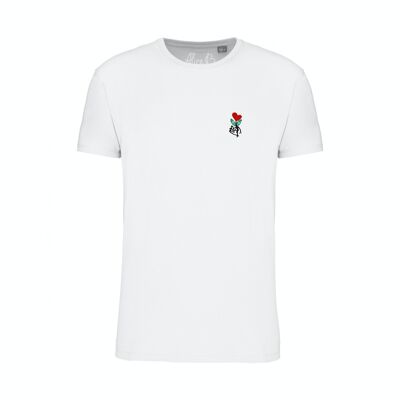 FLOR DE AMOR • Camiseta bordada unisex