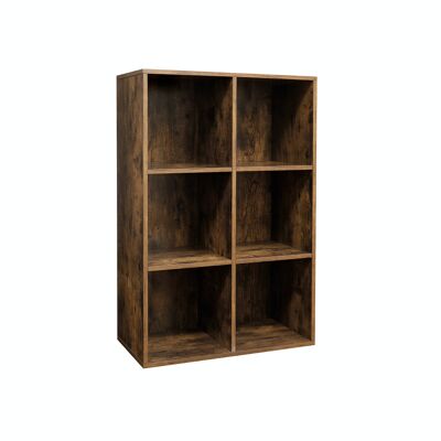 Boekenkast 65,5 x 30 x 97,5 cm donkerbruin 65,5 x 30 x 97,5 cm (L x B x H)