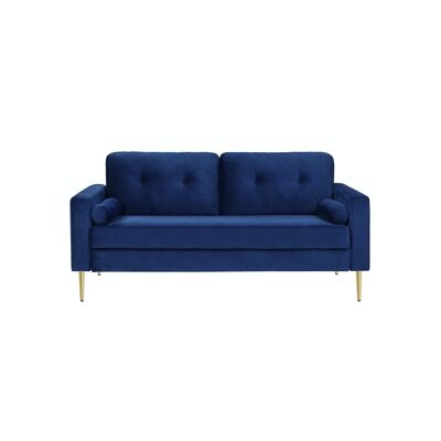 3 seater sofa blue 181 x 82 x 86 cm