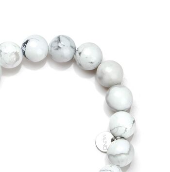 bracelet en perles de Howlite 2