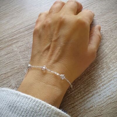Silver Shade crystal bracelet