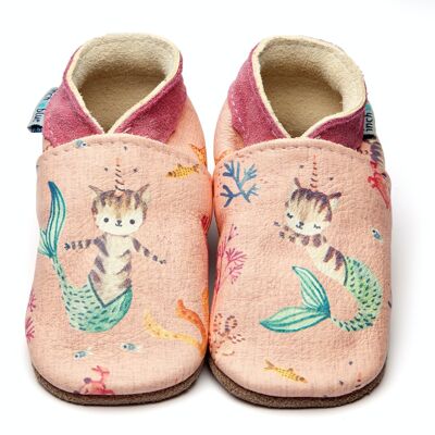 Chaussures bébé en cuir avec semelle en daim ou en caoutchouc - Mercat