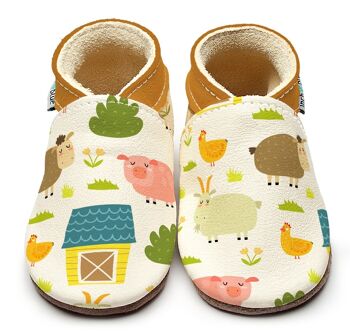 Chaussures bébé en cuir - Cour de ferme 1