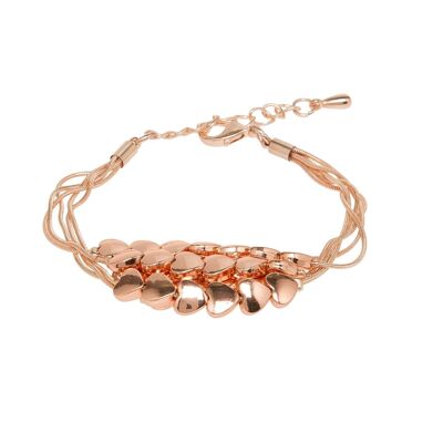 Sweetheart Collection Mehrreihiges Armband mit Herzverschluss