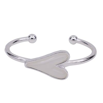 Bracciale Aperto Cuore In Resina Sweetheart