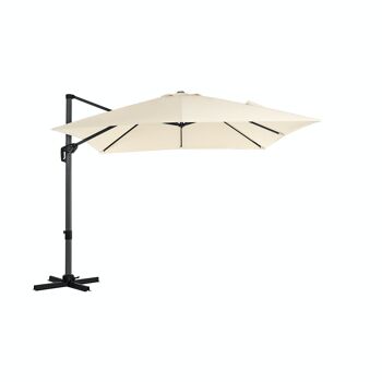 Angle d'inclinaison du parasol réglable beige 1