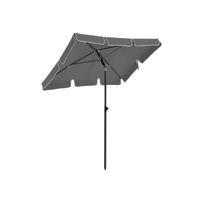 Parasol for balcony grey