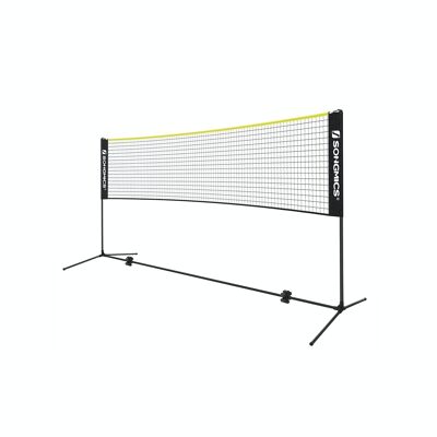 Rete da badminton nera e gialla