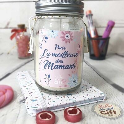 Jar Candle "Para lo mejor de las mamás" - regalo de mamá