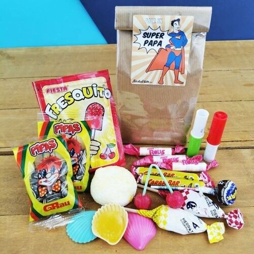 Sachet Bonbon des années 70 - Papa super-héros