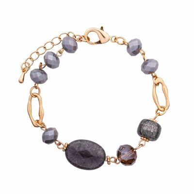 Venus Semi-Precious Stones Crystal Clasp Bracelet